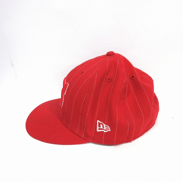 ステューシーStussy New era 赤 キャップ S刺繍 サイズ7 3/8 STUSSY 新品 ステューシー CURLY S 59FIFTY NEW ERA CAP Sロゴ