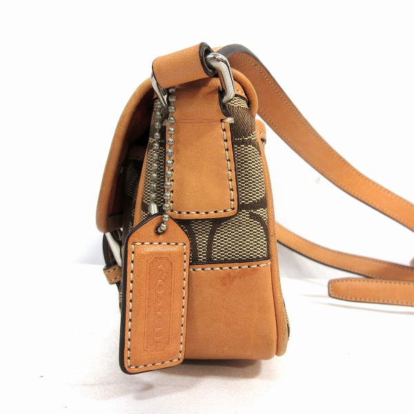 コーチ COACH 6844 ショルダーバッグ シグネチャー キャンバス ベルト  
