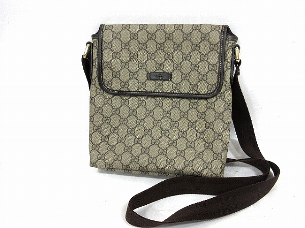 グッチ GUCCI ショルダーバッグ 斜めがけ GG柄 PVC 223666