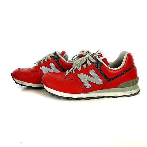 ニューバランス New Balance M574 Rdj レザー スニーカー 赤 26 5cm メンズ 010 ベクトルパーク