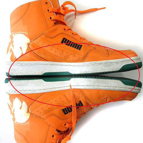 プーマ PUMA 351473 スニーカー ハイカット オレンジ 27.5cm