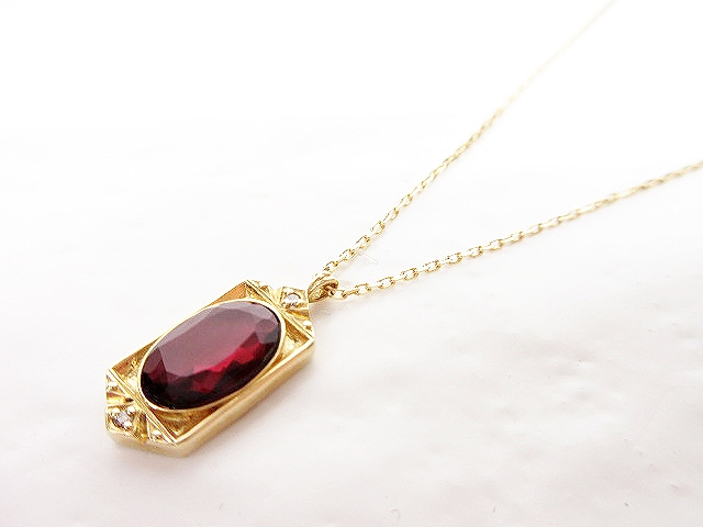 アガット agete 2017 winter collection K10YG×0.01ct ネックレス 