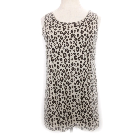 179 Wg タンクトップ ノースリーブ カットソー レオパード ヒョウ柄 F ベージュ 6 レディース 012 201904300436 ベクトルパーク