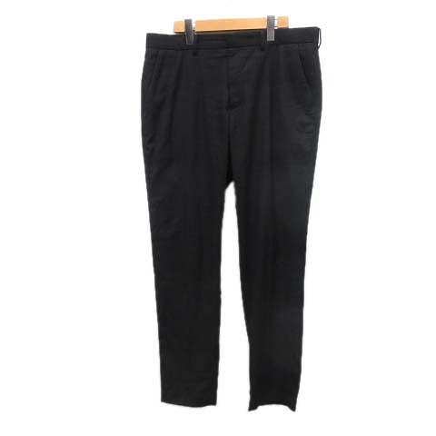 ジーユー Gu スラックス パンツ センタープレス Xl 黒 ブラック 8 12