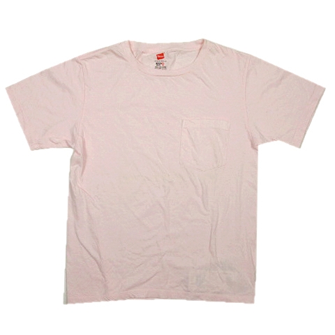 ヘインズ Hanes ビームス Beams Tシャツ 半袖 胸ポケット ラウンドネック カットソー Xs ピンク 21 メンズ 012 ベクトルパーク