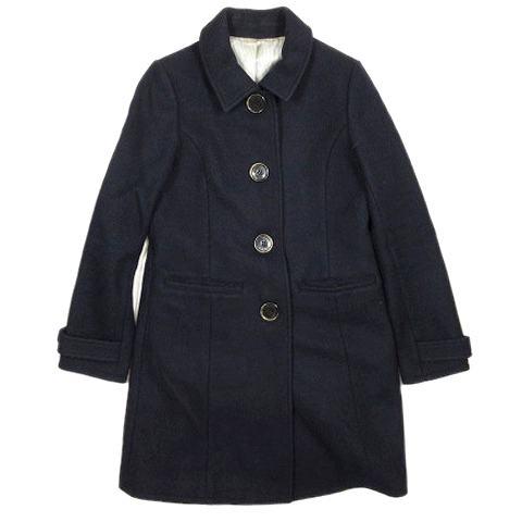 ビアンカズクローゼット Bianca S Closet メルトン ステンカラーコート ロング丈 ジャケット ブルゾン M ネイビー 12 9 レディース 012 ベクトルパーク