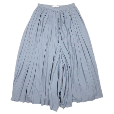 スライ Sly プリーツ ワイドパンツ フレア ロング丈 1 ライトブルー 27 9 レディース 012 ベクトルパーク