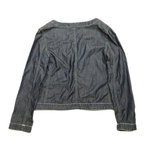 パオラフラーニ Paola Frani ノーカラージャケット オープン 刺繍 ショート丈 ブルゾン I38 インディゴ 6 レディース 012 1010 ベクトルパーク パオラフラーニ Paola Frani ノーカラージャケット オープン 刺繍 ショート丈 ブルゾン I38 インディゴ 6 レディース 012 1010 ベクトルパーク