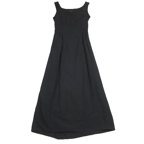 ワイズ Y S ヨウジヤマモト 99ss オールド ノースリーブ ワンピース ロング マキシ フロントジップ シルク混 2 黒 ブラック Yc D18 006 4 レディース 012 ベクトルパーク