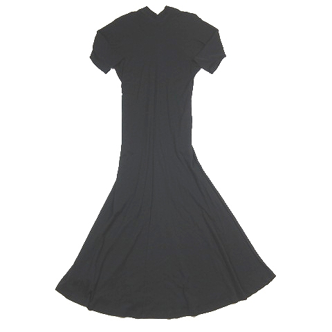 ワイズ Y S ヨウジヤマモト 99ss オールド 半袖 ワンピース ロング マキシ コットン 無地 ストレッチ 3 黒 ブラック Yc T80 066 1 レディース 012 ベクトルパーク