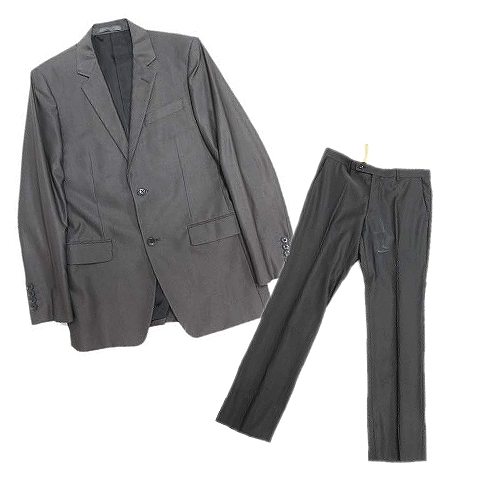 シーケーカルバンクライン Ck Calvin Klein セットアップ スーツ テーラードジャケット スラックス パンツ 36 グレー 1 メンズ 012 ベクトルパーク