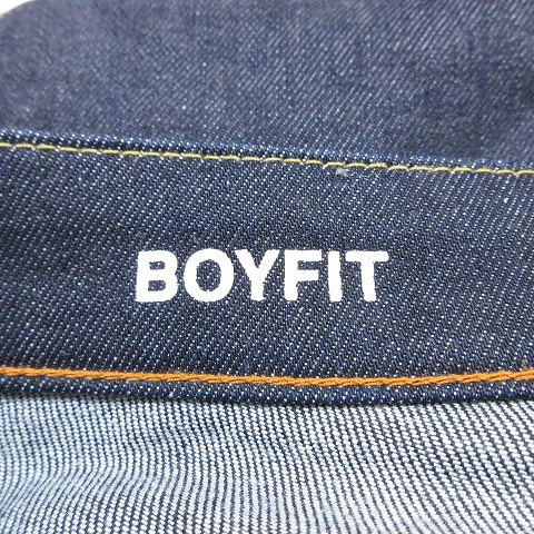 無印良品 良品計画 Boyfit ボーイフィット ジーンズ メンズライク ストレッチ テーパード デニム パンツ ジーパン 25 インディゴ レディース 012 ベクトルパーク