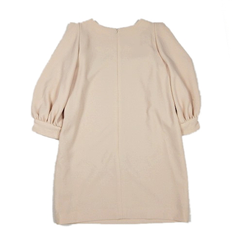 スナイデル Snidel ポイントショルダー ワンピース ハーフ丈 パフスリーブ風 シフォン 無地 デザイン 1 ピンク 2 レディース 012 ベクトルパーク