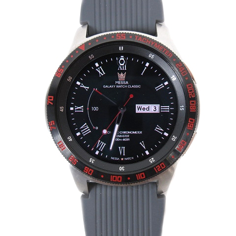 サムスン Samsung Galaxy Watch ギャラクシー ウォッチ スマートウォッチ 腕時計 46mm ラバー シルバー 黒 ブラック Sm R800 J03 メンズ 012 ベクトルパーク