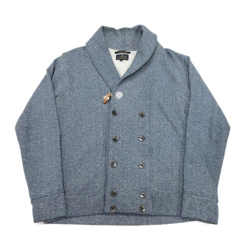 アールニューボールド R Newbold スウェット カーディガン ショールカラー カットソー M 青 ブルー 13 12 メンズ 012 ベクトルパーク