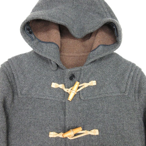 ユニクロ Uniqlo ダッフルコート メルトン ロング ジャケット ブルゾン M グレー 4 メンズ 012 ベクトルパーク