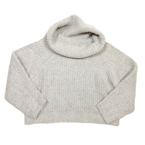 アースミュージック エコロジー Earth Music Ecology ニット セーター 長袖 オフタートルネック ショート丈 プルオーバー カットソー F グレー 6 レディース 012 ベクトルパーク