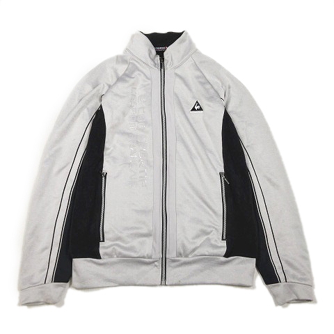 ルコックスポルティフ Le Coq Sportif ジャージ トラック ジャケット ブルゾン アウター ロゴ プリント ゴルフウェア L グレー 1 メンズ 012 ベクトルパーク