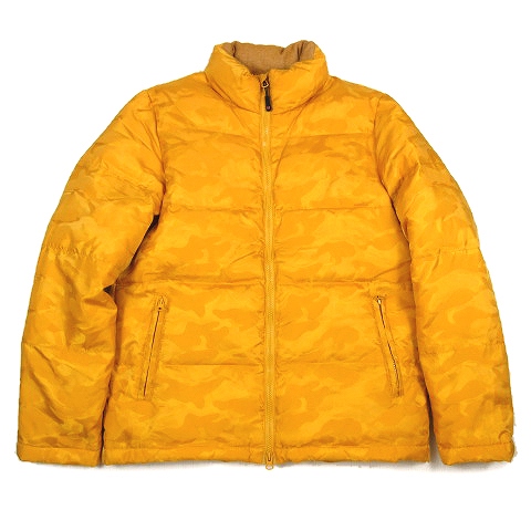 アーバンリサーチ Urban Research カモフラ ジャカード ダウン ジャケット ナイロン 迷彩 ブルゾン ジャンパー 38 マスタード イエロー 2 メンズ 012 ベクトルパーク