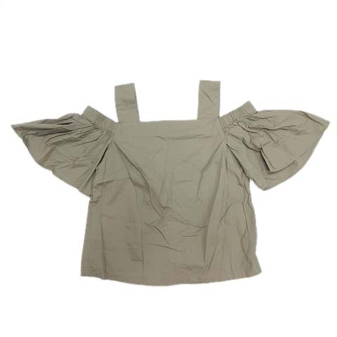 レトロガール Retro Girl ブラウス シャツ オフショルダー カットソー カーキ 16 レディース 012 ベクトルパーク
