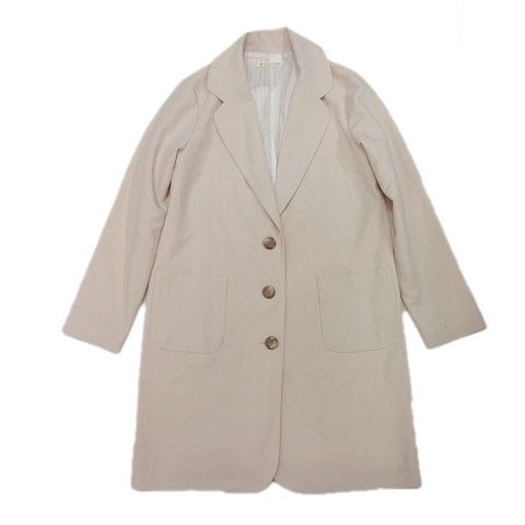 マジェスティックレゴン Majestic Legon チェスターコート ロング ジャケット ブルゾン F ライトベージュ 13 レディース 012 ベクトルパーク マジェスティックレゴン Majestic Legon チェスターコート ロング ジャケット ブルゾン F ライトベージュ 13 レディース 012 ベクトルパーク