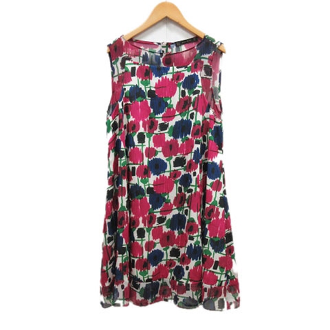 ザラ ベーシック Zara Basic 花柄 シアー ワンピース ノースリーブ シフォン M マルチカラー 11 4 レディース 012 ベクトルパーク