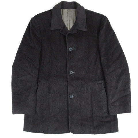 ダニエルエシュテル Daniel Hechter アンゴラ ウール ステンカラー コート ミドル丈 ジャケット ブルゾン アウター L ブラウン 茶 5 3 メンズ 012 ベクトルパーク