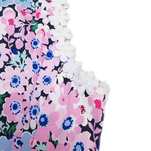 未使用品 ケイトスペード Kate Spade Daisy Garden Poplin Dress デイジー ガーデン ポプリン ドレス ノースリーブ ワンピース ロング フリル レース 4 マルチカラー Oumu1050 12 レディース 012 ベクトルパーク