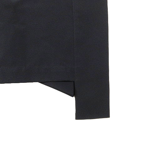 ハイク Hyke 半袖 ワンピース ロング プルオーバー バンドカラー リボン 無地 1 黒 ブラック 1 160 3 レディース 012 ベクトルパーク