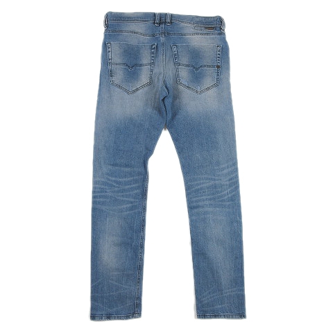 高級素材使用ブランド ディーゼル Diesel インディゴ 12 メンズ 32 30 ジーパン ストレッチ スリム パンツ ジーンズ 加工 ウォッシュ ダメージ デニム スキニー Slim Carrot Tepphar デニム ジーンズ Chulloweb Com