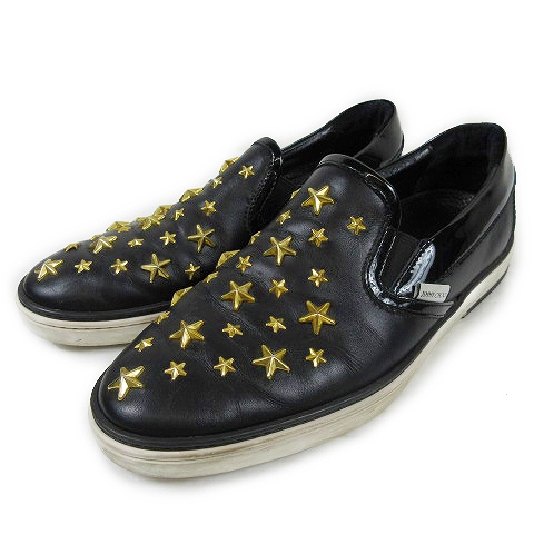 ジミーチュウ Jimmy Choo スター スタッズ スリッポン エナメル 切替 ローカット スニーカー シューズ イタリア製 43 黒 ブラック ゴールド 12 8 メンズ 012 ベクトルパーク ジミーチュウ Jimmy Choo スター スタッズ スリッポン エナメル 切替 ローカット スニーカー シューズ イタリア製 43 黒 ブラック ゴールド 12 8 メンズ 012 ベクトルパーク