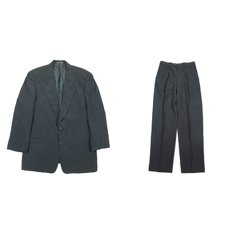ジョルジオアルマーニ Giorgio Armani Le Collezioni 春夏 スーツ セットアップ テーラード ジャケット ブレザー 2タック スラックス パンツ イタリア製 52 大きいサイズ ダークグレー 12 F43 メンズ 012 ベクトルパーク ジョルジオアルマーニ Giorgio Armani Le Collezioni 春夏 スーツ セットアップ テーラード ジャケット ブレザー 2タック スラックス パンツ イタリア製 52 大きいサイズ ダークグレー 12 F43 メンズ 012 ベクトルパーク