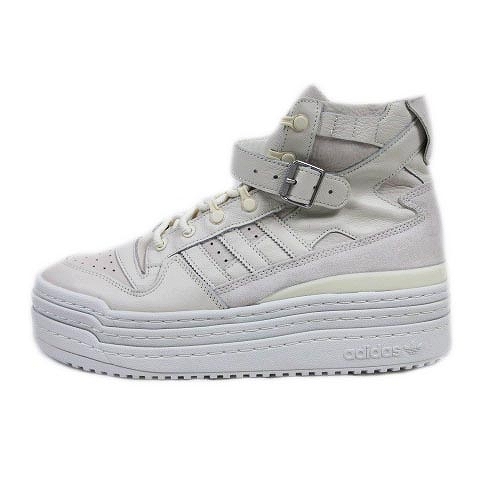未使用品 アディダス Adidas Triple Platforum Hi トリプル プラットフォーム ハイ スニーカー レザー スエード ロゴ ライン 厚底 29 5 白 ホワイト S N18 メンズ 012 ベクトルパーク