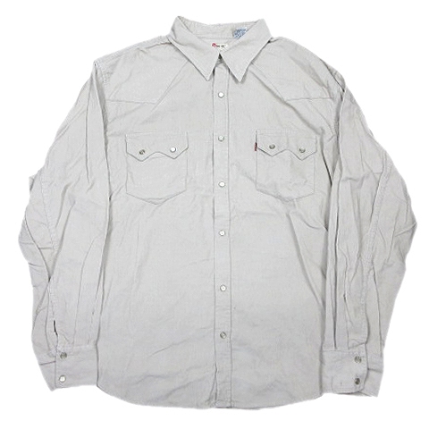 リーバイス レッドタブ Levi S Red Tab コージュロイ ワークシャツ 長袖 カットソー ウエスタン Xl グレージュ 14yba12 メンズ 012 ベクトルパーク