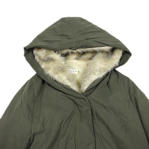 レプシィム ローリーズファーム Lepsim Lowrys Farm モッズコート ミリタリー ジャケット ファー フーディー ロング M カーキ 3 1 レディース 012 ベクトルパーク