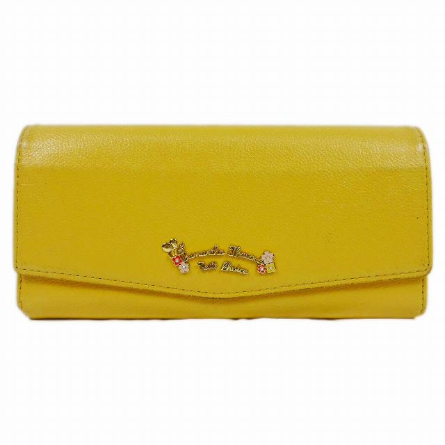 サマンサタバサプチチョイス Samantha Thavasa Petit Choice ディズニー Disney くまのプーさん 長財布 ロング ウォレット L字ファスナー ピグレット 黄 6 レディース 012 ベクトルパーク