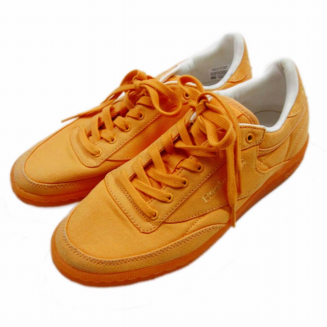 リーボック Reebok Club C 85 Canvas スニーカー シューズ 靴 キャンバス ロゴ刺繍 サイズ25cm オレンジ メンズ レディース 16 Bl6 012 ベクトルパーク