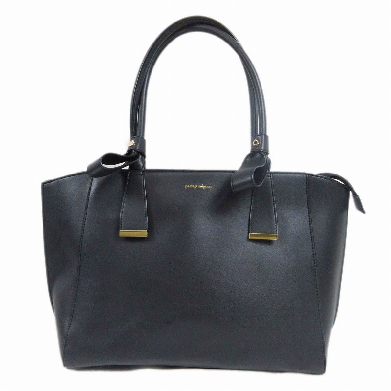 パサージュ ミニョン Passage Mignon ハンド トート セミショルダー バッグ ロゴ エンボス 型押し プリント 肩掛け 手提げ カバン 鞄 黒 ブラック レディース 012 ベクトルパーク パサージュ ミニョン Passage Mignon ハンド トート セミショルダー バッグ ロゴ エンボス 型押し プリント 肩掛け 手提げ カバン 鞄 黒 ブラック レディース 012 ベクトルパーク