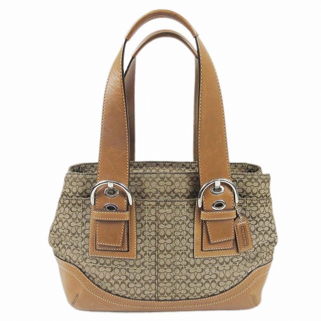 コーチ COACH キャンバス シグネチャー トートバッグ ショルダーバッグ