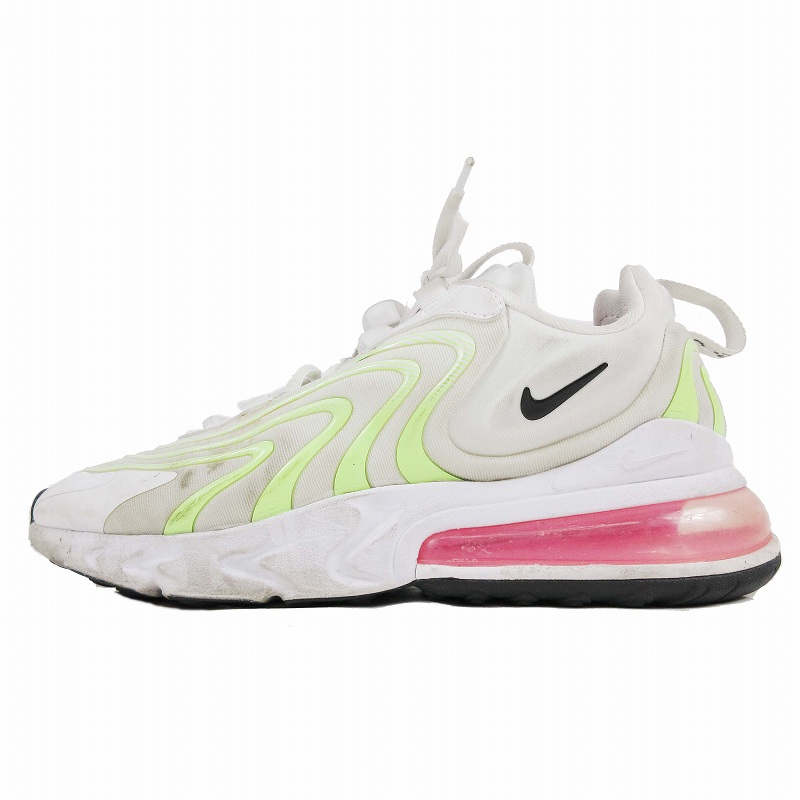ナイキ NIKE Air Max 270 React ENG Watermelon エア マックス 270 リアクト スニーカー シューズ 靴  CK2608-100 サイズ24 白 ホワイト ボルト ピンク レディース/11/YBA1/☆J29 012-202301310627 |  ベクトルパーク