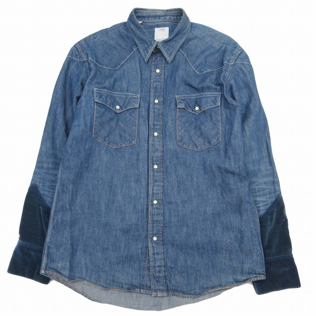 13AW ビズビム VISVIM SS FOUR CORNERS SHIRT コットン × リネン 