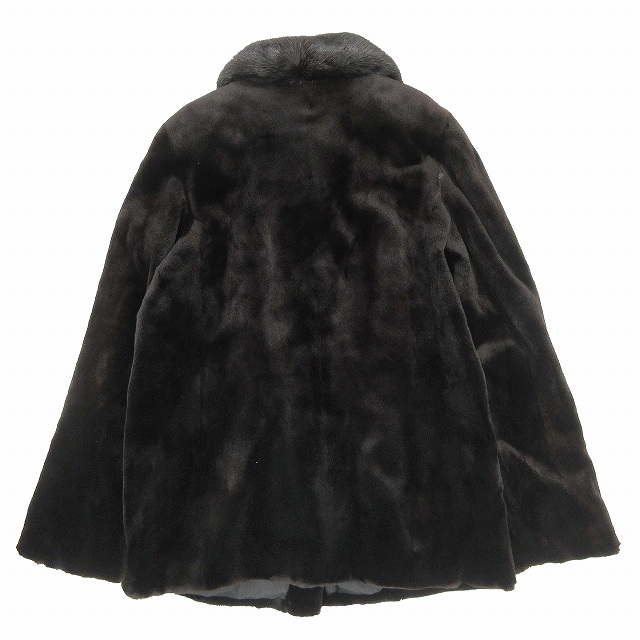 美品 サガミンク SAGA MINK 銀サガ ミンク ファー コート ジャケット 