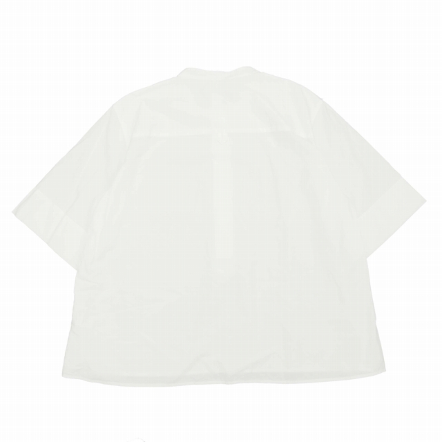 19SS マーガレットハウエル MHL. コットン × リネン バンドカラー プル 