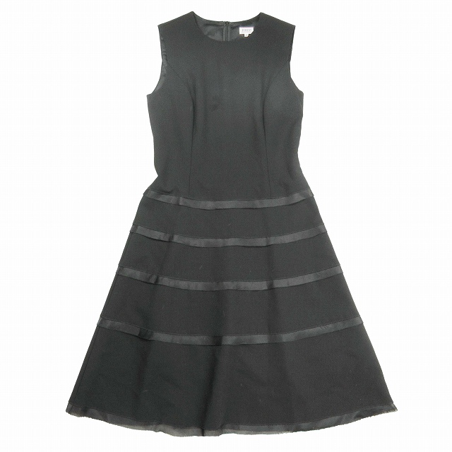 美品 フォクシー ブティック FOXEY BOUTIQUE サテン ティアード 