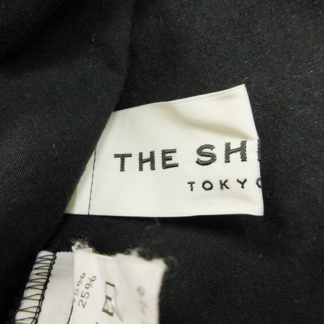 19SS シンゾーン Shinzone リネン × コットン サマー ブラック ドレス 
