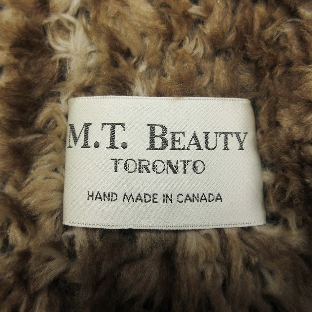 M.T. BEAUTY TORONTO リアルファー ハーフ コート ヤーン 毛皮 