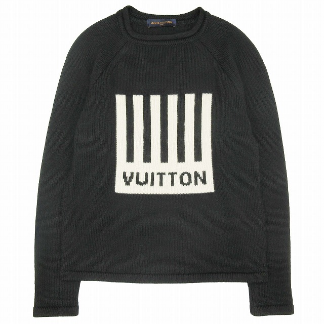 ルイヴィトン めでたく 19AW フロントロゴ プルオーバーニット 
