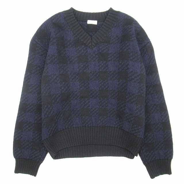 美品 18aw ドリスヴァンノッテン DRIES VAN NOTEN チェック ミドル  