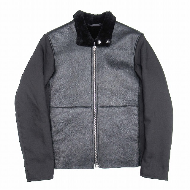 極美品 エンポリオアルマーニ EMPORIO ARMANI ムートンジャケット 羊革 