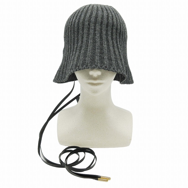 極美品 エントワフェイン ENTWURFEIN Fillip．L リブ ニット ハット 